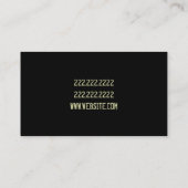 Carte de visite de professeur de musique - Cours d (Dos)