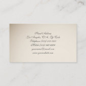 Carte de visite de professeur de musique de piano (Dos)