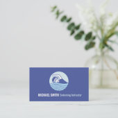 Carte de visite de professeur de natation moderne (Debout devant)