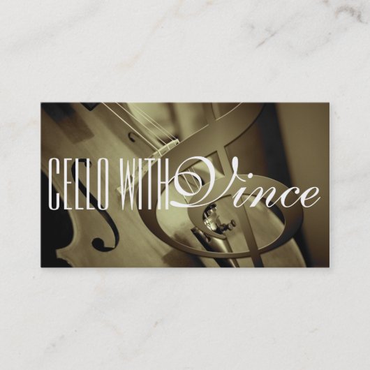 Carte de visite de professeur de violoncelle de st (Devant)