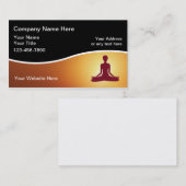 Carte de visite de professeur de yoga (Devant / Derrière)