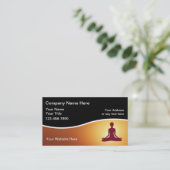 Carte de visite de professeur de yoga (Debout devant)
