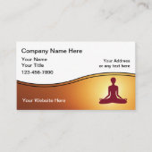 Carte de visite de professeur de yoga (Devant)