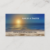Carte de visite de professeur de yoga de Sunset Be (Devant)