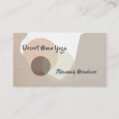 Carte de visite de professeur de yoga et de bien-ê (Devant)