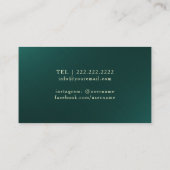 Carte de visite de professeur de yoga | Modèle (Dos)