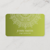 Carte de visite de professeur de yoga moderne mand (Devant)