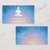Carte de visite de professeur de yoga ou de Pilate (Devant / Derrière)