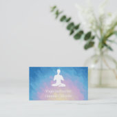 Carte de visite de professeur de yoga ou de Pilate (Debout devant)