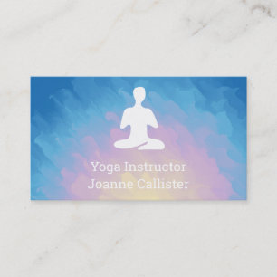 Carte de visite de professeur de yoga ou de Pilate