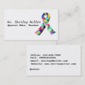 Carte de visite de professeur d'éducation spéciale (Devant / Derrière)