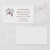 Carte de visite de professeur d'étoiles d'ABC (Devant / Derrière)