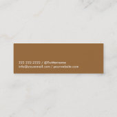 Carte de visite de professeur remplaçant de Dr. (Dos)