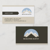 Carte de visite de professionnel d'agent (Devant / Derrière)