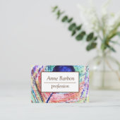 Carte de visite de professionnel d'art de plume (Debout devant)