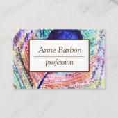 Carte de visite de professionnel d'art de plume (Devant)