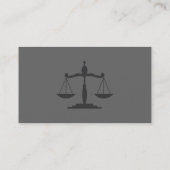 Carte de visite de professionnel d'avocat de (Dos)