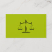 Carte de visite de professionnel d'avocat de (Dos)