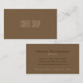 Carte de visite de professionnel de (Devant / Derrière)