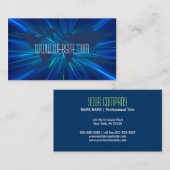 Carte de visite de professionnel de carte du monde (Devant / Derrière)