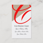 Carte de visite de professionnel de coiffeur (Dos)