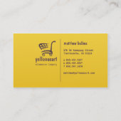 Carte de visite de professionnel de commerce (Dos)