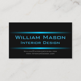 Carte de visite de professionnel de deux rayures