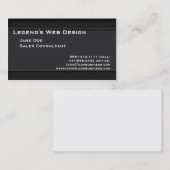 Carte de visite de professionnel de fibre de (Devant / Derrière)