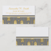 Carte de visite de professionnel de flèches d'or (Devant / Derrière)