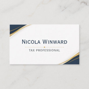 Carte de visite de professionnel de la fiscalité