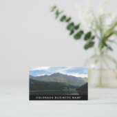 Carte de visite de professionnel de montagnes du (Debout devant)