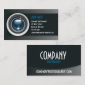 Carte de visite de professionnel de photographe (Devant / Derrière)