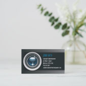 Carte de visite de professionnel de photographe (Debout devant)