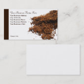 Carte de visite de professionnel de thème du tabac (Devant / Derrière)