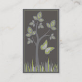 Carte de visite de profil : Arbre avec papillon (Dos)