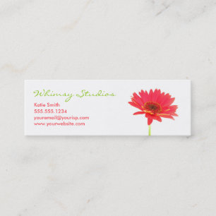 Carte de visite de profil de marguerite de Gerbera