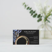 Carte de visite de profil d'orchestre de saxophone (Debout devant)