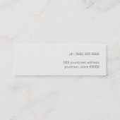 Carte de visite de profil moderne et Hip mini (Dos)