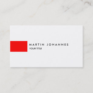 Carte de visite de profil professionnel rouge blan