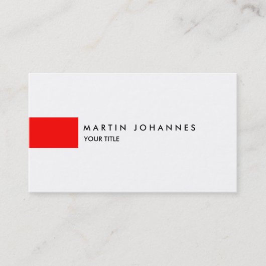 Carte de visite de profil professionnel rouge blan (Devant)