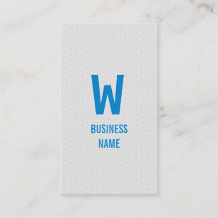 Carte de visite de programmation de Monogramme ble