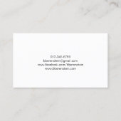 Carte de visite de programmation informatique Fanc (Dos)