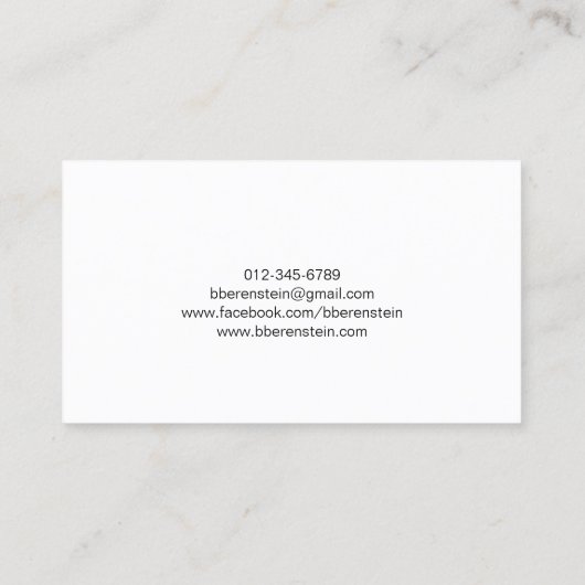 Carte de visite de programmation informatique Fanc (Dos)