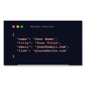 Carte de visite de programmeur amusant| développeu (devant)
