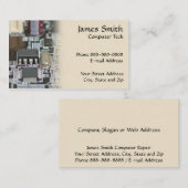 Carte de visite de programmeur de technicien infor (Devant / Derrière)