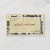 Carte de visite de programmeur de technicien infor (Devant)