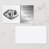 Carte de visite de projecteur de voiture blanc mod (Devant / Derrière)