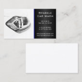 Carte de visite de projecteur de voiture blanc mod (Devant / Derrière)