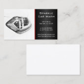 Carte de visite de projecteur de voiture blanc mod (Devant / Derrière)