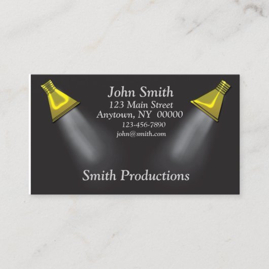 Carte de visite de projecteurs (Devant)